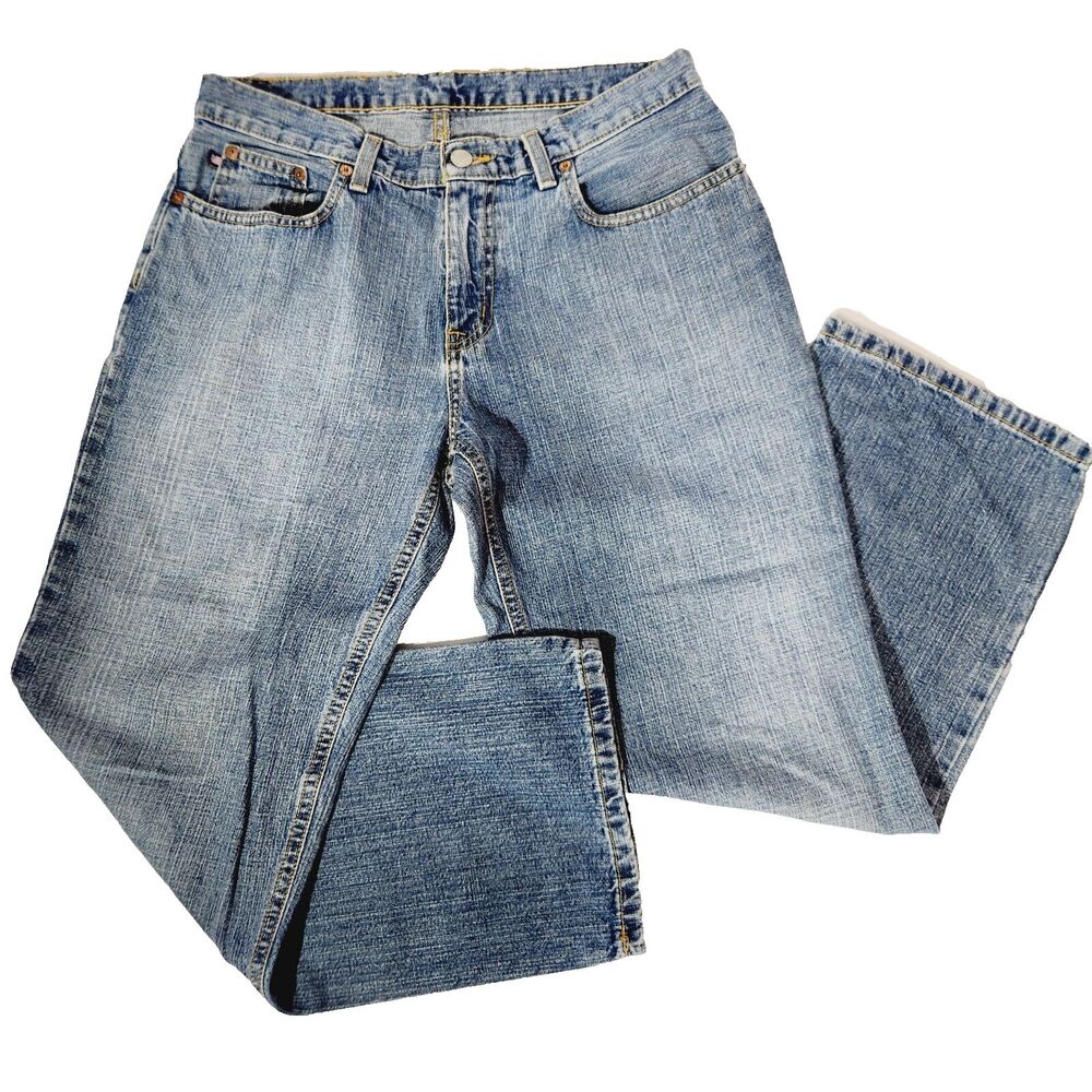 Ralph Lauren Jeans Womens Sz 6 Straight Leg Cropped Saturday Blue Denim Capri